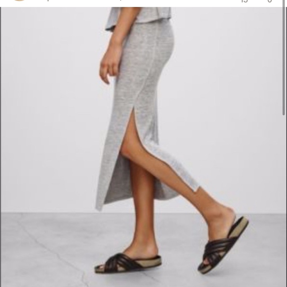 Aritzia Wilfred Free Maxi Skirt With Slit Size M Gem